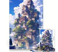 Tempio nel Cielo Puzzle da 1000 pezzi per adolescenti Puzzle per migliorare la memoria Rilassante Divertente Design Assemblaggio Caldo Sorpresa 38x52cm