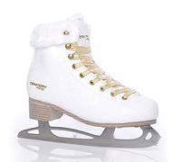 TEMPISH Pattini da Ghiaccio da Donna in Pelliccia Sintetica, per Pattinaggio Artistico, Tempo Libero, Comodi e Caldi, Colore Bianco, 40