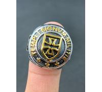 Templar Croce Argento Anello Massonico Anello Cavaliere Templare Anello