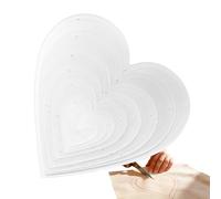 Template For Quilting | 8 Piece Heart Shape Acrylic Cutting Ruler -Sophisticated Design Quilting Templates For Cutting Patterns - For Beginner Women Family Activities Parties Fabric Marking Craft