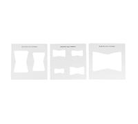 Template Intarsio Con Router - 3 Pezzi 15,3 x 15,3 cm Strumento in Acrilico a Farfalla - Modelli per Tavole da Taglio,Per Taglio Realizzazione Casa Uffici Domestici Esterno Interno