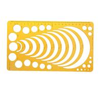 Template Plastic Plastic Circle Radius Master Drawing Template Modello ARC Stencil per disegnare il righello del modello del raggio pieghevole