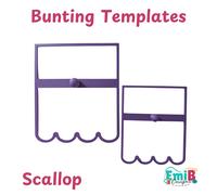 Templates Di Bandiere A Scallop Pack Di 2 Template Di Plastica Cuci I Tuoi