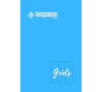 Templation Art: Grids: Templation: Creative Coloring Book for Adults | 5 Repeated Designs for Endless Artistic Possibilities | Portable Size, Stress Relief, Creativity & Skill-Building