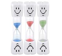 Temple 3PC Spazzolatura Denti Sabbia Timer, Timer Dentale per Bambini Conto alla rovescia, Sorriso e Spazzola per Denti Sani, Blu, Verde & Rosso (2 min)