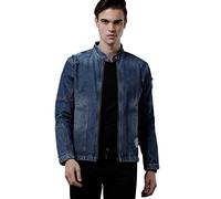 TEMPLE OF DENIM Giubbotto da uomo in denim, Blu, XXL
