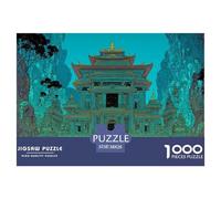 Temple of The Gods 1000 Pezzi Cartone Robusto Puzzle Secret Architecture Immagini Vibranti Gioco Per Famiglie Puzzle Per Adulti E Bambini 38x26cm/1000pcs
