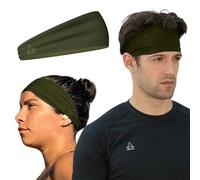 Temple Tape, Fasce per uomini e donne, fascia per il sudore da uomo e sportiva, traspirante, per allenamento, corsa, cross training, yoga e bicicletta, compatibile con casco, verde OD