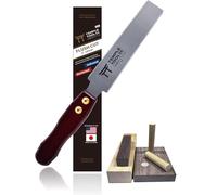Temple Tool Co. - Sega giapponese a filo con doppio bordo da 15,2 cm, per tagliare tasselli, pioli, cunei, sega a mano per legno duro e legno tenero, piccola sega per legno