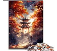 Templi giapponesi 1000 pezzi Puzzle per adulti Puzzle in cartone per adulti Puzzle fai da te impegnativo Rompicapo per adolescenti dimensioni 26x38cm