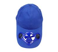 TEMPNAP 1 Pz Cappello da Fan Cappelli da Pescatore per Cappello Estivo con Ventola Solare Ventilatore Mini Calotta del Ventilatore Forniture estive Blocco Solare Cotone Blue
