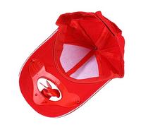 TEMPNAP 1 Pz Cappello da Fan Cappello da Tifoso Berretto per da Sole per di Accumulo di Energia per Rosso Cotone