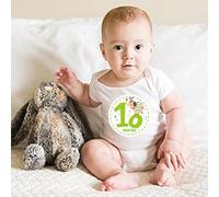 TEMPNAP 12 Pezzi Adesivi Mesi per Ragazzo Ragazza in Carta Colore Assortito, Riutilizzabili e Delicati sui Vestiti, per Album Fotografici e Condivisione Social