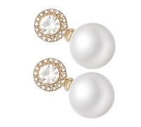 TEMPNAP 1paio Orecchini Perla Per Donne Con Diamanti Artificiali Gioielli Eleganti e Versatili Per Ogni Occasione