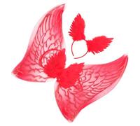 TEMPNAP 1set Costume Da Angioletto Con e Cerchietto Decorativo Accessorio Cosplay Per Feste e Carnevali Costumi Per Bambine e Ragazze