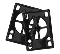 TEMPNAP 2 Pezzi Skateboard Riser Pad, Skateboard Damping Gasket, Pu Nero, Effetto Rialzo, Facile Installazione, per Surfboard e Attrezzature Sportive