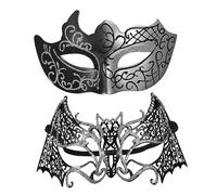 TEMPNAP 2pezzi Mascherine Eleganti Per Feste e Cosplay Maschere Halloween Con Design Unico Per Balli e Eventi Speciali