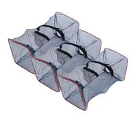 TEMPNAP 3 pezzi Rete da Pesca per Granchi e Gamberi Trappola Elastica Leggera Facile da Trasportare e Utilizzare Rete per Esche Compatta e Durevole Colore Casuale Colore Casuale