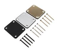 TEMPNAP 3pezzi Piastra Di Giunto Per Collo Chitarra Elettrica e Basso Design Scratch-resistant Facile Installazione Di Colori Per Sostituzione e Personalizzazione