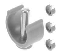 TEMPNAP 4 Pezzi Clip a Forma di C per Supporti da Cammino Serratura, Accessori per Stampelle in Abs e Acciaio, Facili da Installare e Rimuovere, Uso Quotidiano