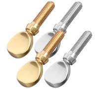 TEMPNAP 4 Pezzi Viti per Legatura Sax in Rame Resistenti a Deformazioni, Serraggio Manuale Pollice e Indice per Sassofono Tenore e Soprano
