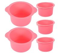 TEMPNAP 5 Pezzi Macchina per Depilazione a Cera Vaschetta Interna in Silicone Resistente al Calore da 400ml, per Uso in Salone, Efficiente e Facile da Pulire