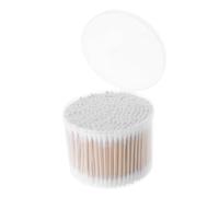 TEMPNAP 500pezzi Bastoncini Di Cotone Doppia Testa Per Pulizia Orecchie e Rimozione Trucco Legno Con Punte Morbide Per Applicazioni Cosmetiche e Bellezza