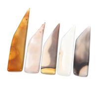 TEMPNAP 5pezzi Lucidatrice per Gioielli in Agata Naturale per e Lustrare Accessori in Oro e Argento Utensile da Lavorazione per Gioielli Brunitoio Misura e Professionale