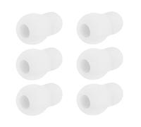 TEMPNAP 6 Pezzi Accessori Medico Auricolari in Silicone Bianco per Fonendoscopio Design Antirumore e Finitura Liscia Resistente alla Cerume, per Procedure Cliniche e Uso Professionale