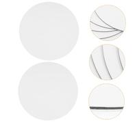 TEMPNAP 6 Pezzi Tela Rotonda per Pittura Pannello Bianco per Oli Acrilici e Tempera per e Hobbyisti Durabilità e Stabilità