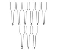 TEMPNAP 9 Pezzi Punte per Pirografia in Metallo Argento Sostitutive Alta Impedenza per Risultati Affidabili, Diverse Forme per Applicazioni Tecniche e Creative di Pirografia Legno
