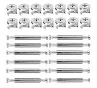 TEMPNAP Accessori per Serrature a Camma e Connettori Mobili, 10 Set Bulloni di Bloccaggio per Armadi e Cassettiere, Adatti per Montaggio Pannelli in Ambienti Domestici