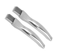 TEMPNAP Affettatrice per Cipolla Scallion in Acciaio Inossidabile 2 Pezzi, Coltello da Cucina Facile da Usare e Risparmio di Fatica per Cipolle e Peperoncini