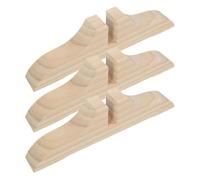 TEMPNAP Base in Legno 3 Pezzi per Divisori da Porta Pannelli per Ambienti Interni Ufficio e Casa Funzione Efficiente