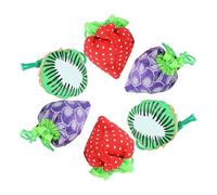 TEMPNAP Borsa Pieghevole in Nylon 6 Pezzi per la Spesa Riutilizzabile con Design a Forma di Frutta per Acquisti Alimentari e Uso Quotidiano Stili multipli