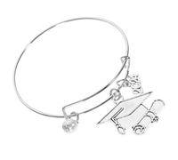 TEMPNAP Bracciale Laurea Donna in Lega di Zinco Argento 2024, Leggero e Resistente, Design Delicato e Confortevole, Regalo la Maturità