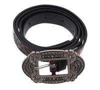 TEMPNAP Cintura Pu Con Incisioni Floreali Per Donne Cintura Retro Per Outfit Accessorio Western Per Stile Country