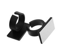 TEMPNAP Clip per Microfono a Clip con Supporto Adesivo 2 Pezzi, Bandiera Portatile per Microfono Host, Accessorio per Interviste e Talk Show, Design Leggero e Resistente per Uso