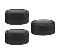 TEMPNAP Cuscini Per Orologi e Braccialetti in Spugna Morbida Rivestimento in Pelle Pu Nera, Supporti Espositivi Leggeri Per Negozi e Collezionisti, Set Da 3 Pezzi Per Vetrine e Musei