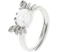 TEMPNAP da Donna in Lega Argento con Chiara a Forma di Granchio e Resistente, per Occasioni Formali e Feste