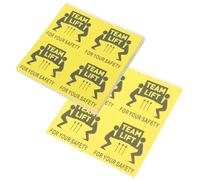 TEMPNAP Etichette Adesive di Avvertimento Gialle per Sollevamento di Squadra, Adesivo Resistente senza Distacco, 100 Pezzi per Uso Industriale in Fabbrica