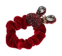 TEMPNAP Fermaglio Per Capelli Forma Di Coniglio Strass Elastico Decorativo Per Capelli Da Donna Copricapo Per Code Di Cavallo Bracciale Elastico