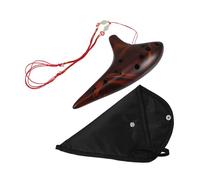 TEMPNAP Flauto Giapponese in Ceramica Argilla Flauto Cinese Dodici Chiave in Do Contralto Strumento Musicale per Ragazza e Adulti Principianti