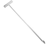 TEMPNAP Gancio a Forma di T Rinforzato in Acciaio Zincato 20 Pollici per Sollevamento Coperchio Tombino e Saracinesche Manico Antiscivolo per Operatori Professionali