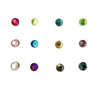 TEMPNAP Marcatori Magnetici 12 Riutilizzabili per Bicchieri in Acrilico Colorati Identificatori per Bicchieri di Colore Casuale per Feste e Convivialità
