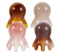TEMPNAP Massaggiatore per Cute Chioma a Forma di Polpo in Resina Ergonomico 8 Artigli per Massaggio Profondo e Sollievo Dalla Tensione, 4 Pezzi per Uso Quotidiano e Hair Spa