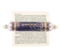 TEMPNAP Mezuzah Decorazione in Metallo Pergamena, Simbolo Religioso Ebraico per Porta, Ornamento per Casa e Ufficio, Decorazione Murale Sacra