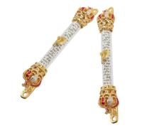TEMPNAP Mezuzah in Metallo per Porta 2 Pezzi Pergamena e Design Unico, Decorazione Religiosa per Casa e Camere, Conservazione di Benedizioni e Ricordi Ebraici