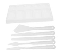 TEMPNAP Palette Per e Set Di Spatole Set Di Strumenti Artistici Per Pittura Con Palette e Spatole Di Diverse Forme Per Tecniche Di e Oli Facile Da Pulire e Versatile Per Artisti e