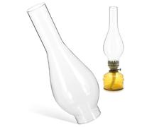 TEMPNAP Paralume per Lampada ad Olio in Vetro Trasparente, Ricambio per Lanterna a Cherosene, Design Vintage, Facile Installazione per Casa e Ufficio